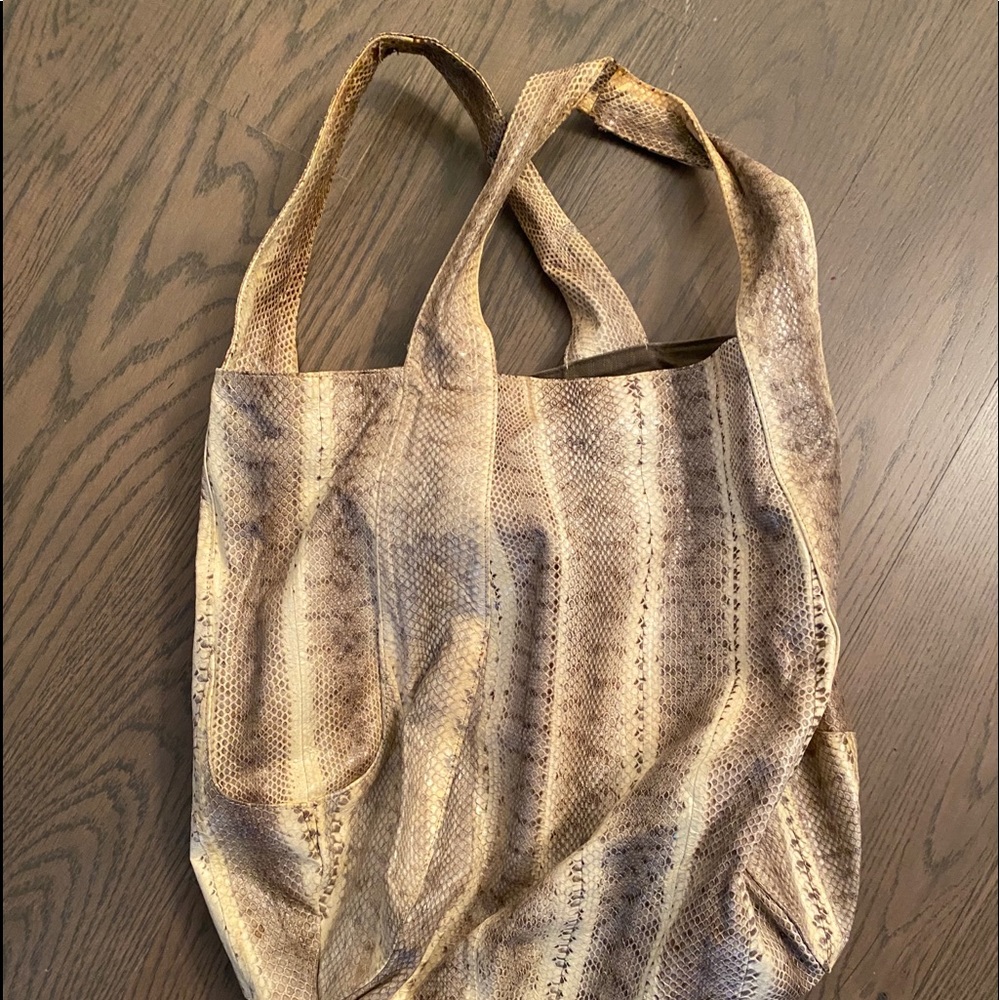 Beirn Snakeskin Tote